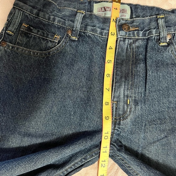 Raw edge denim blue Jeans size 16 for boys - Picture 4 of 7